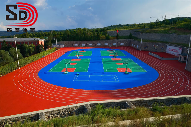 山西晋城南岭爱物学校 | 混合型跑道及硅PU